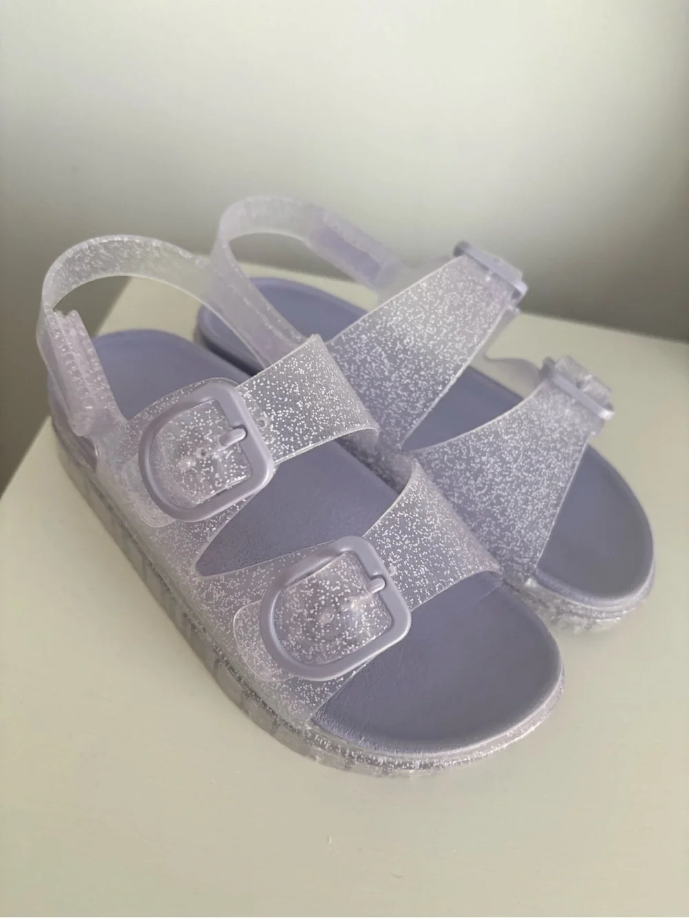 Target Kids Glitter Jelly Sandals in Lilac